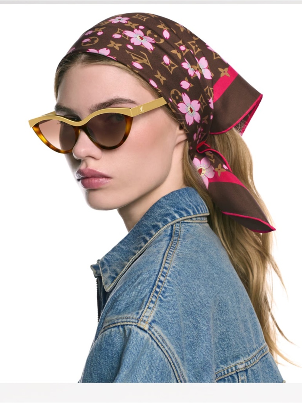 LV x TM Monogram Cherry Blossom Square 70